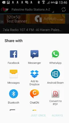 Palestine Radio Stations android App screenshot 0